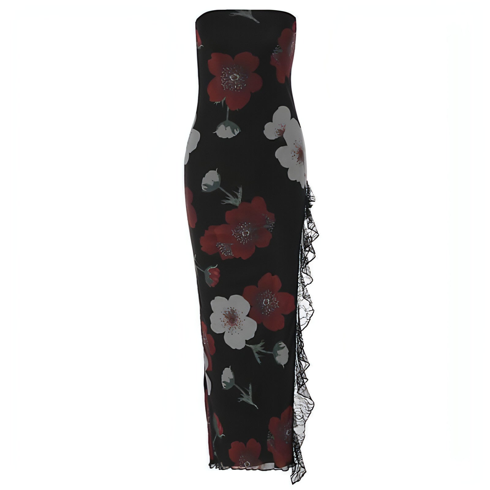 Lace Stitching Wrapped Dew Dress