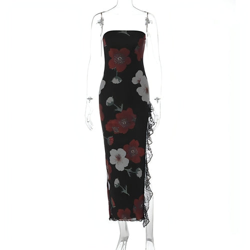 Lace Stitching Wrapped Dew Dress